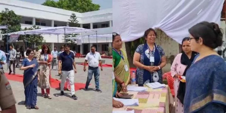 Uttarakhand news : DM ने किया मतदान केंद्रों का निरीक्षण,